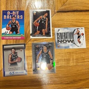 Topps Carter Bryant Rookie Card lot San Antonio Spurs